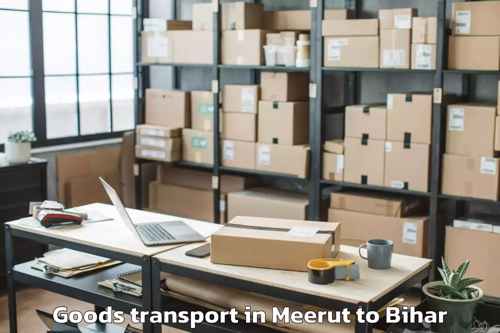 Easy Meerut to Pranpur Goods Transport Booking